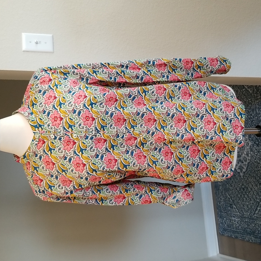 2/$20 - Talbot's Floral Blouse